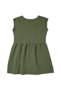 Garden Dress - Boreal Green Linen