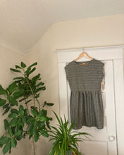 Load image into Gallery viewer, Garden Dress - Charcoal Stripe