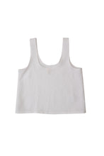 Load image into Gallery viewer, Scoop Neck Tank - White Linen (Medium Weight)