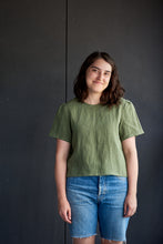 Load image into Gallery viewer, Morning Tee - Boreal Green Linen