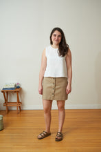 Load image into Gallery viewer, High Neck Tank - White Linen