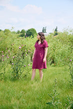 Load image into Gallery viewer, Shirt Dress - Berry Linen