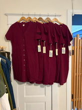 Load image into Gallery viewer, Shirt Dress - Berry Linen
