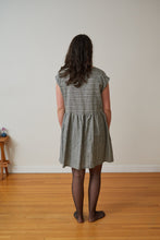 Load image into Gallery viewer, Garden Dress - Charcoal Stripe