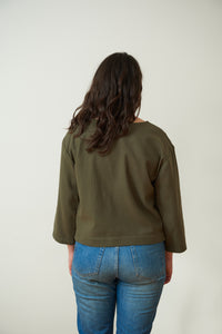 Boxy Pullover - Olive