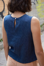 Load image into Gallery viewer, High Neck Tank - Denim
