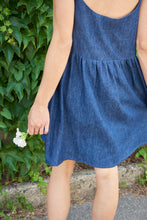 Load image into Gallery viewer, Denim Gathered Dress