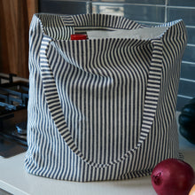Load image into Gallery viewer, Everyday Tote - Navy/Natural Stripe