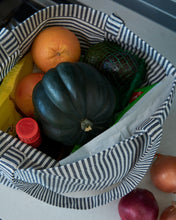 Load image into Gallery viewer, Everyday Tote - Navy/Natural Stripe