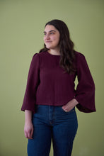 Load image into Gallery viewer, Bell Sleeve Top - Mulberry
