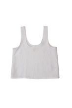 Load image into Gallery viewer, Scoop Neck Tank - White Linen (Medium Weight)

