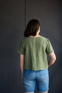 Morning Tee - Boreal Green Linen