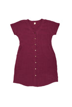 Load image into Gallery viewer, Shirt Dress - Berry Linen

