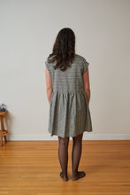 Load image into Gallery viewer, Garden Dress - Charcoal Stripe

