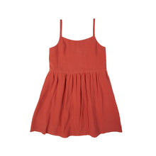 Load image into Gallery viewer, Linen Gathered Dress - Paprika
