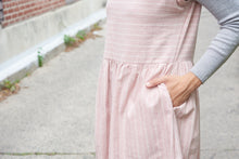Load image into Gallery viewer, Garden Dress - Dusty Rose Stripe
