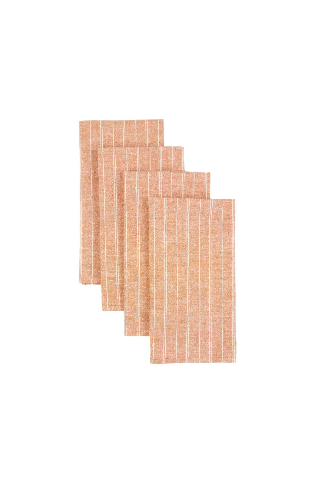 Cloth Napkins - Rust Stripes