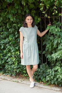 Garden Dress - Forest Stripe