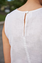 Load image into Gallery viewer, High Neck Tank - White Linen
